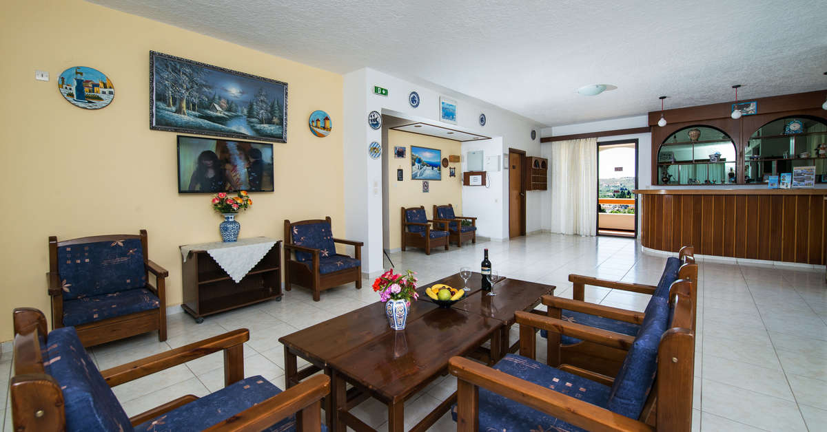 Een foto van het interieur van Hotel Anagros