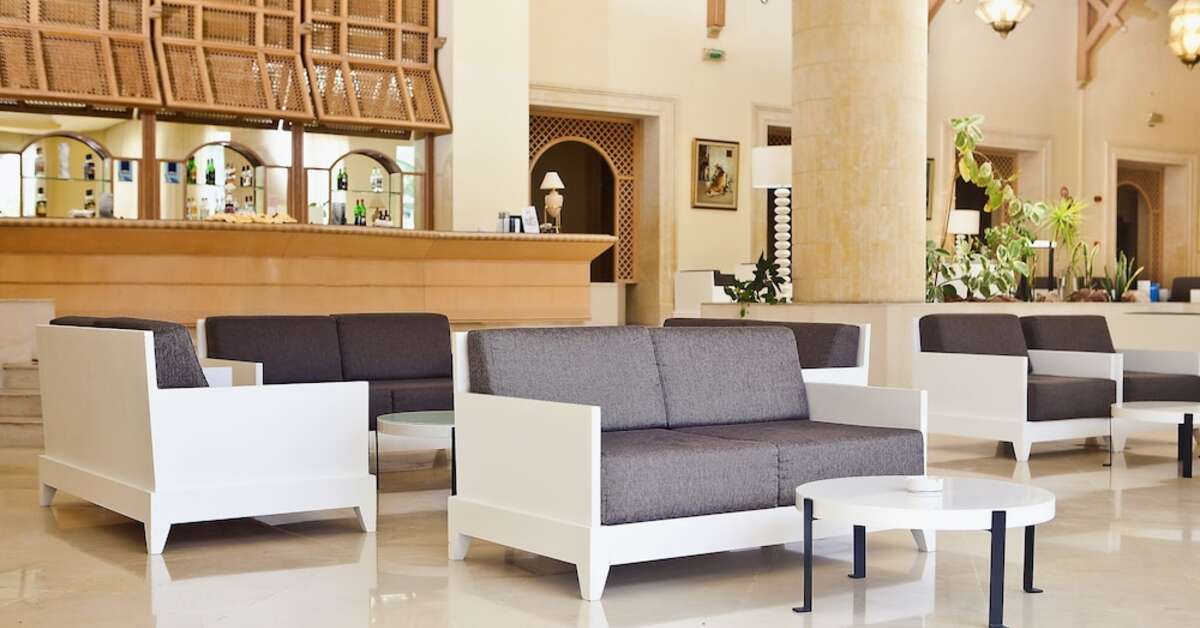 Een foto van het interieur van El Mouradi Hammamet Resort
