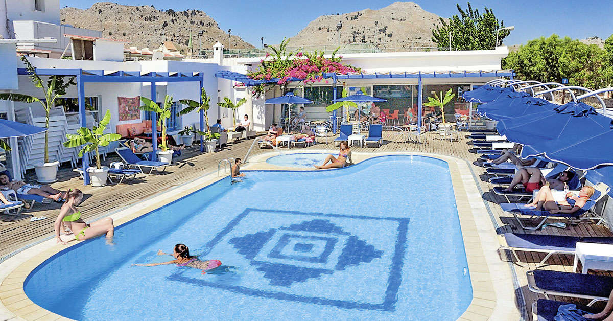 Een foto van het zwembad bij Kolymbia Bay Art Hotel