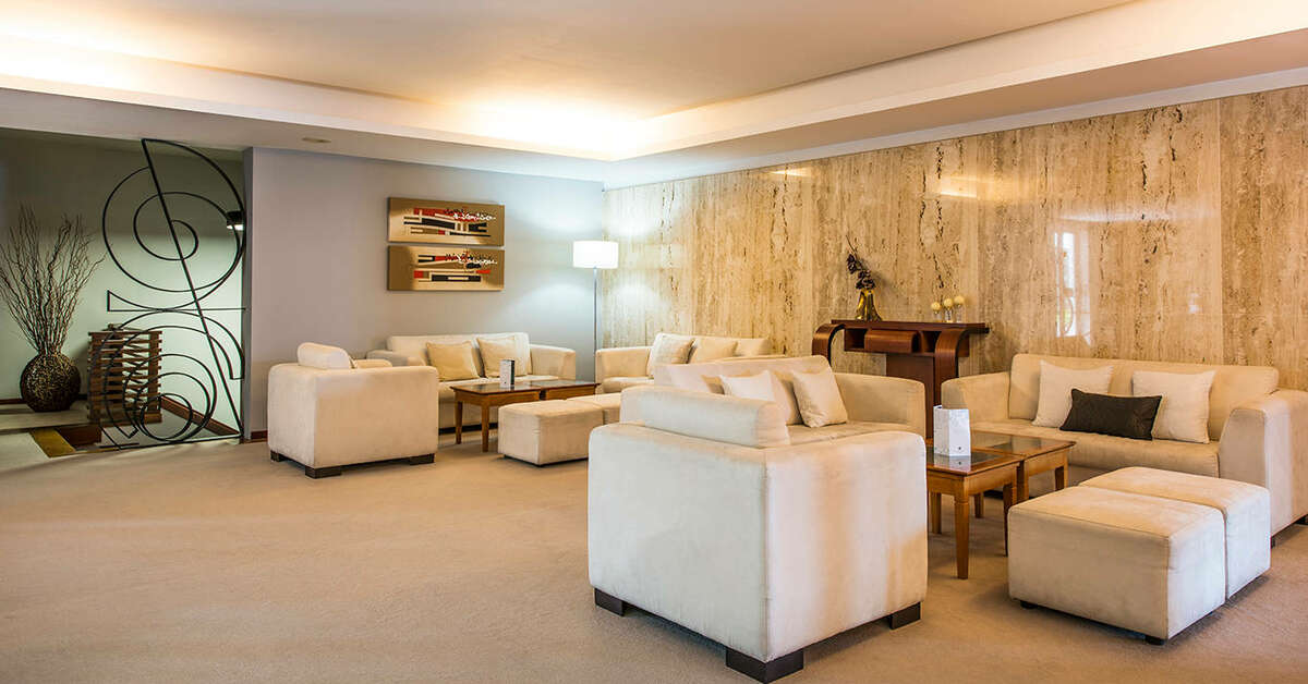 Een foto van het interieur van Sao Felix Hotel Hillside & Nature
