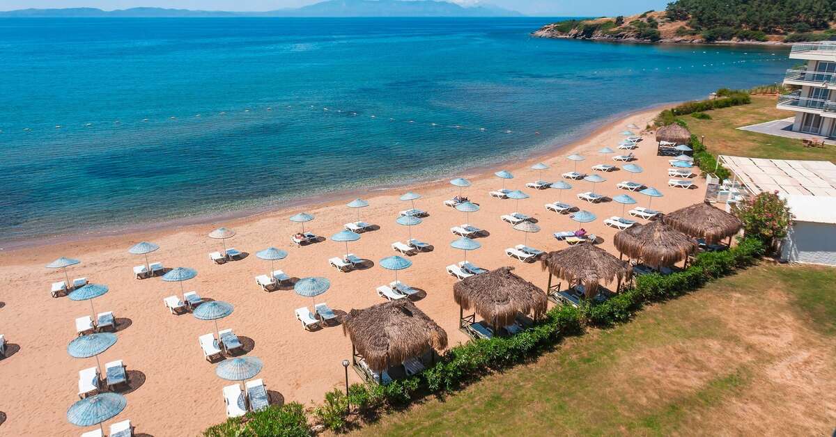 Een foto van het strand bij Karya Family Resort