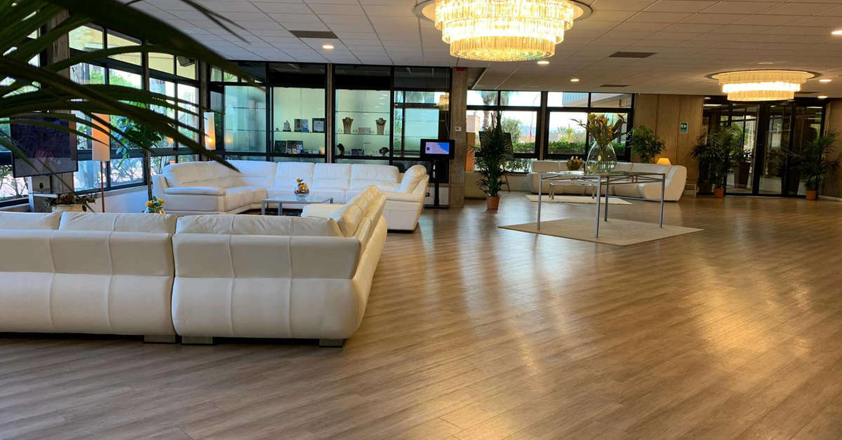 Een foto van het interieur van San Paolo Palace Hotel