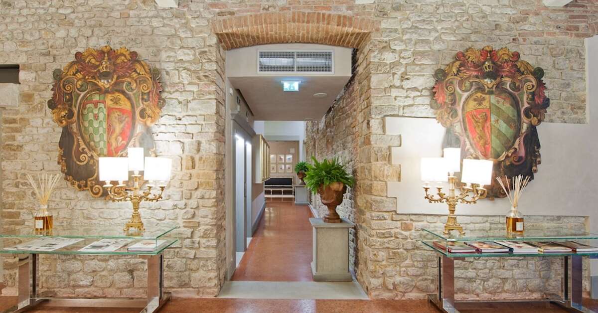 Een foto van het interieur van Hotel Brunelleschi Florence