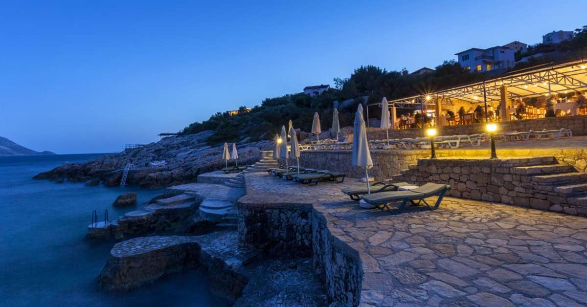 Een foto van het strand bij Cappari Hotel Aquarius
