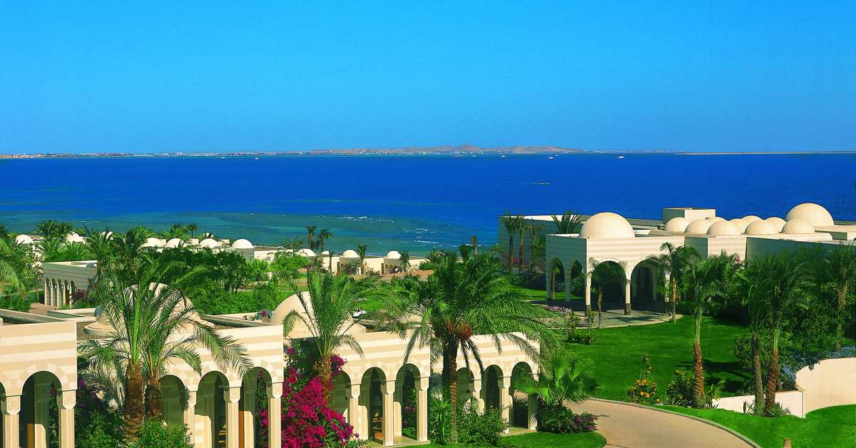 Ein Foto von der Außenansicht des The Oberoi Sahl Hasheesh
