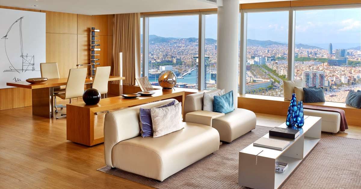 Een foto van het interieur van W Barcelona
