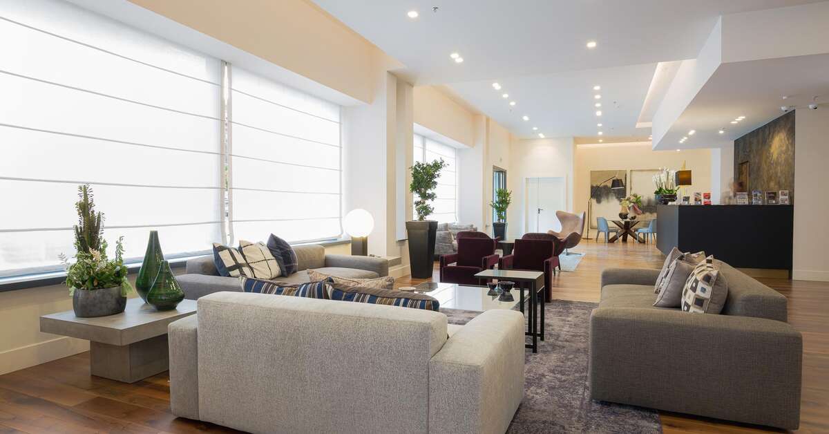 Een foto van het interieur van Hotel Politeama
