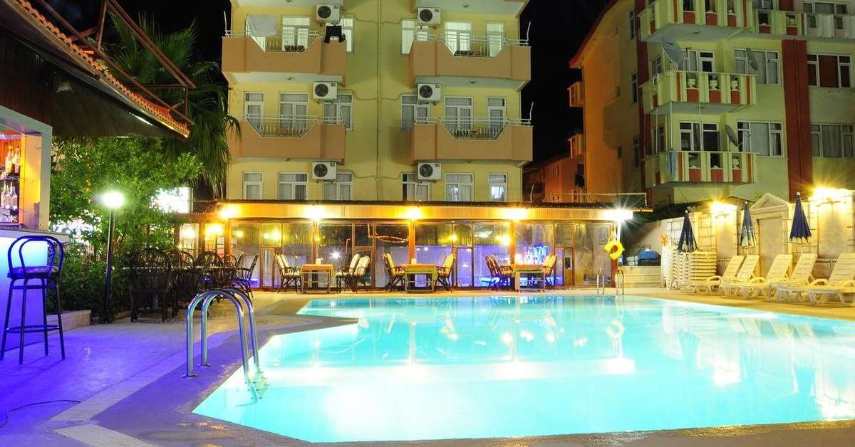 Een foto van het zwembad bij Side Orient Aparthotel