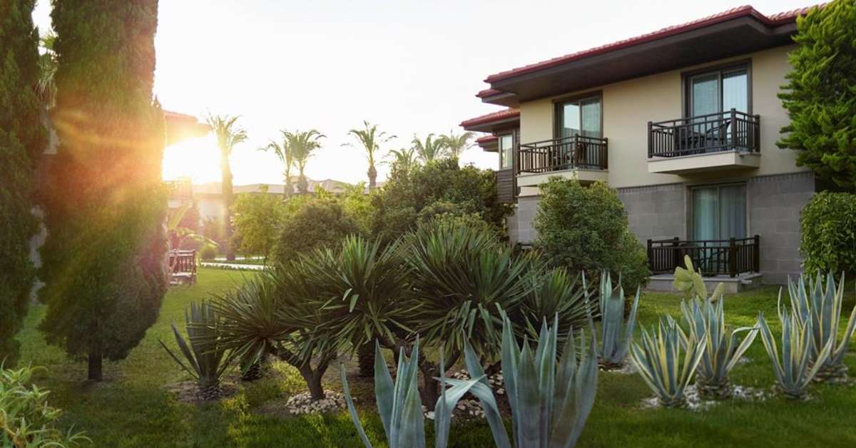 Een foto van het terras bij TUI Blue Palm Garden