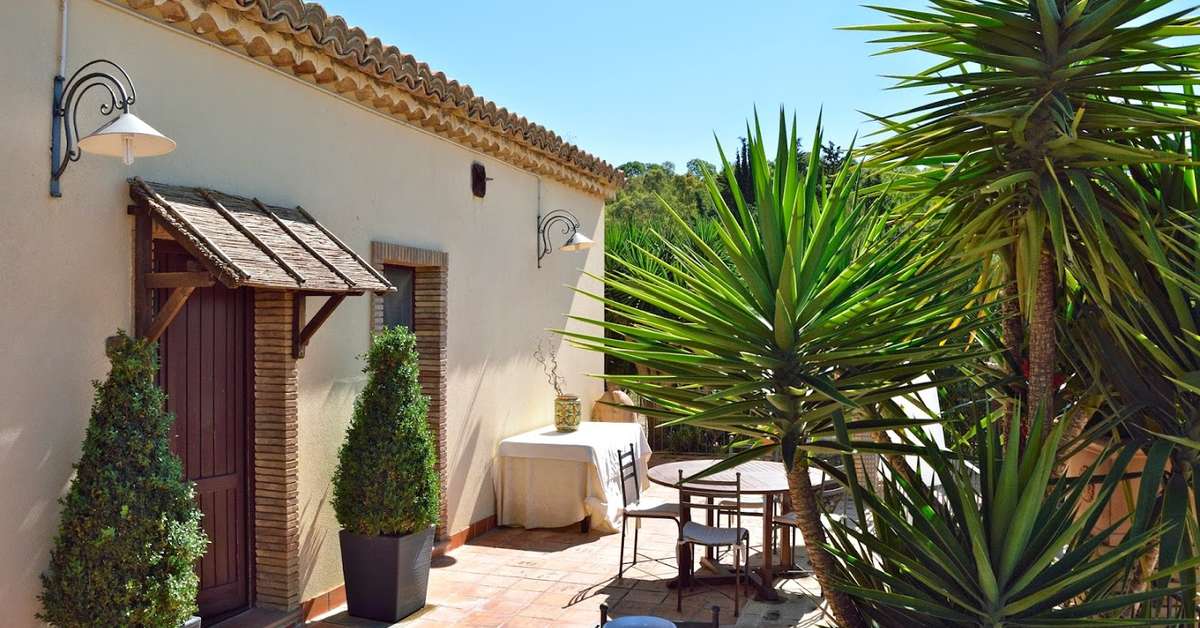 Ein Foto von der Außenansicht des Agriturismo Vecchia Masseria