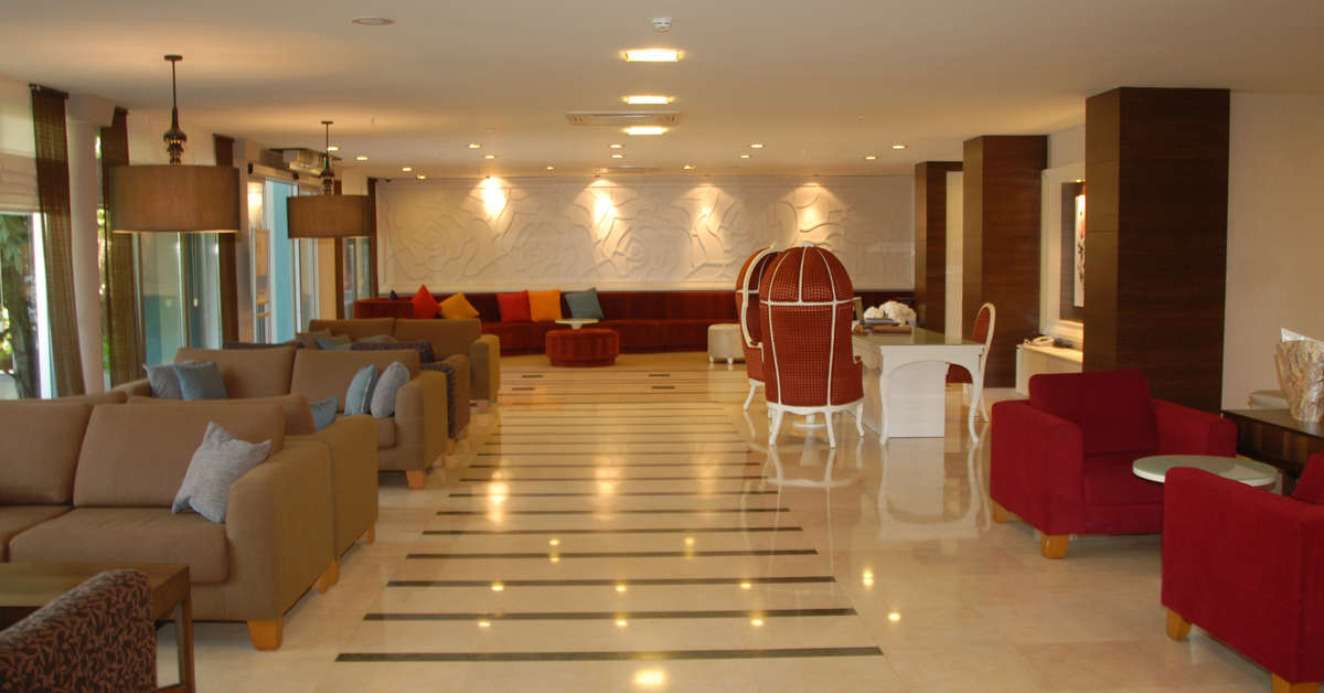 Een foto van het interieur van Palmeras Beach Hotel