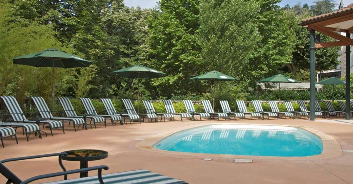 Een foto van het zwembad bij Grand Hotel des Bains