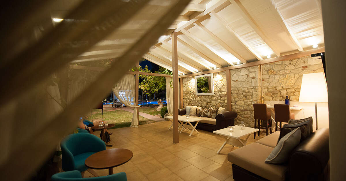 Een foto van het interieur van Petrino Eco Village