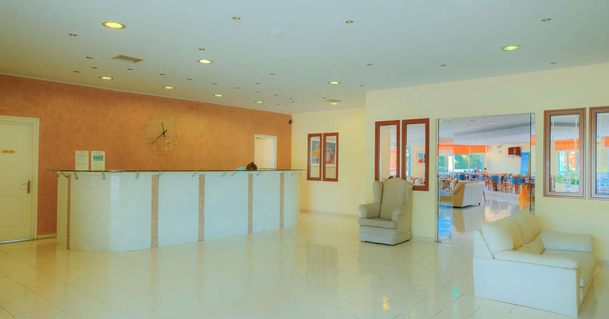 Een foto van het interieur van Aqualand Resort