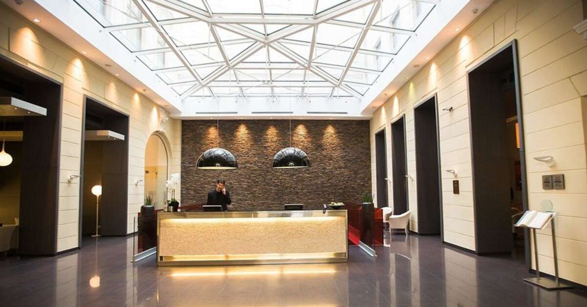 Een foto van het interieur van Eurostars Palazzo Zichy