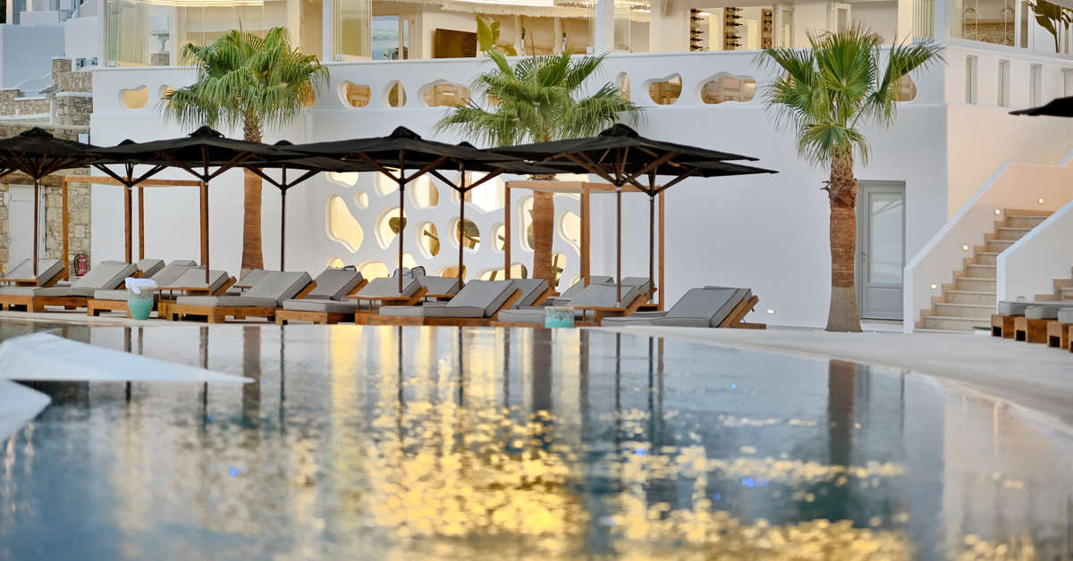 Een foto van het zwembad bij Anax Resort & Spa