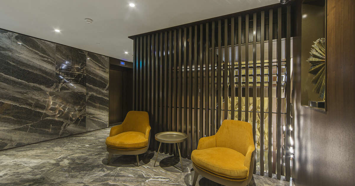 Een foto van het interieur van Naz City Hotel Taksim