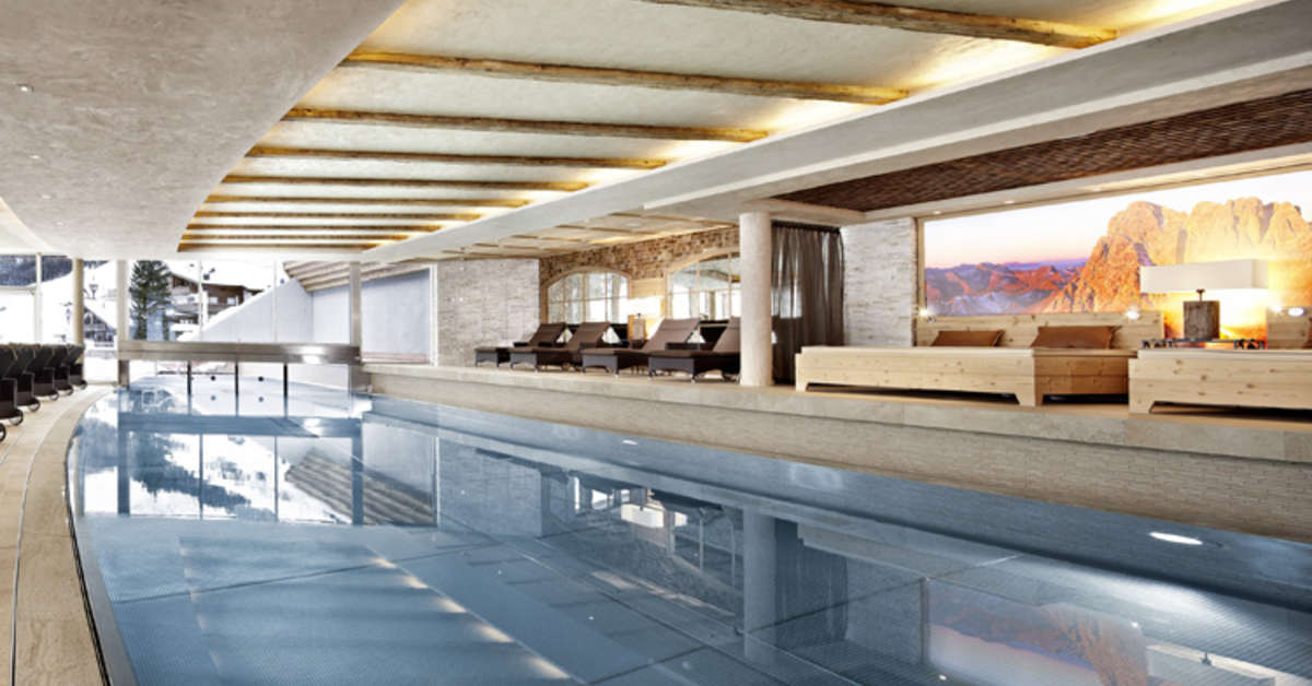 Een foto van het zwembad bij Berghof Crystal Spa & Sports