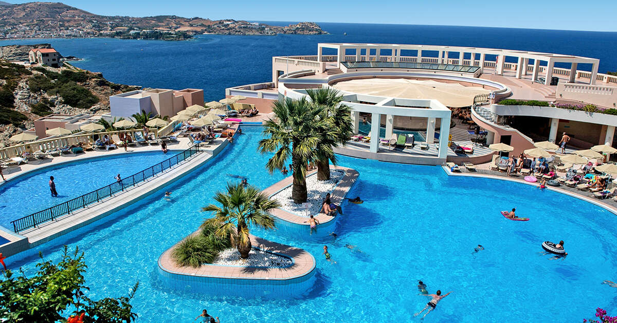 Een foto van een overzicht van Athina Palace Resort & Spa