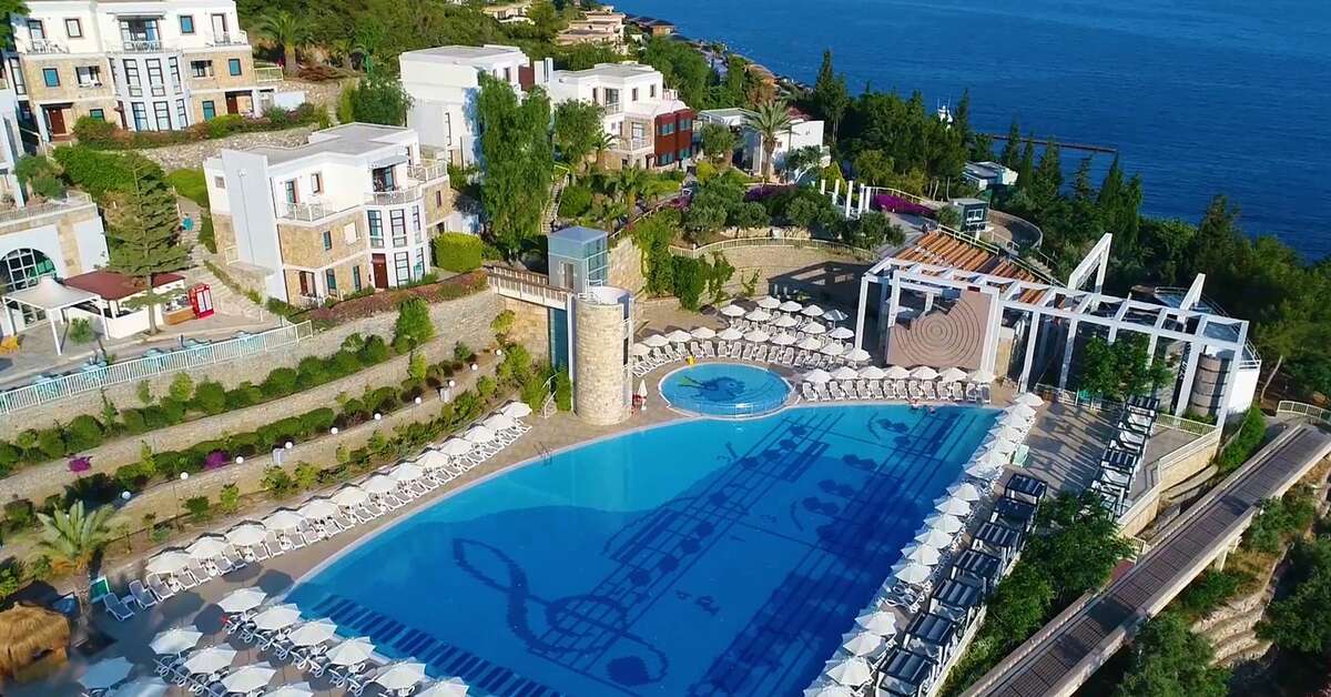 Ein Foto vom Pool im Duja Bodrum