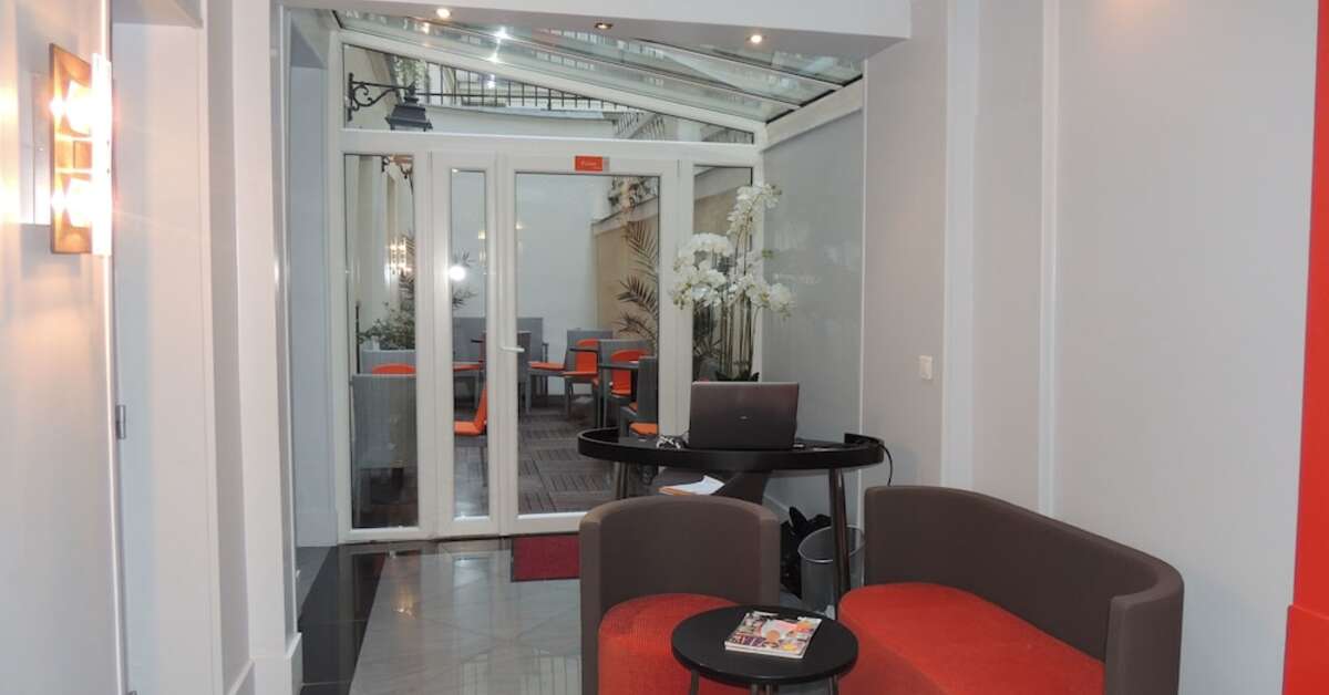 Een foto van het interieur van Hotel Eden Opera
