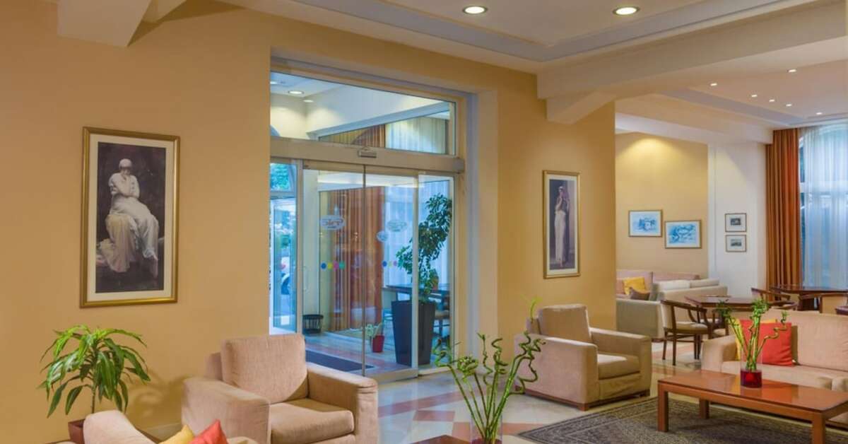 Een foto van het interieur van Corfu Hellinis Hotel