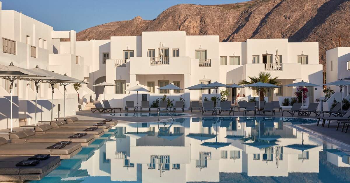 Een foto van een overzicht van Aqua Blue Hotel