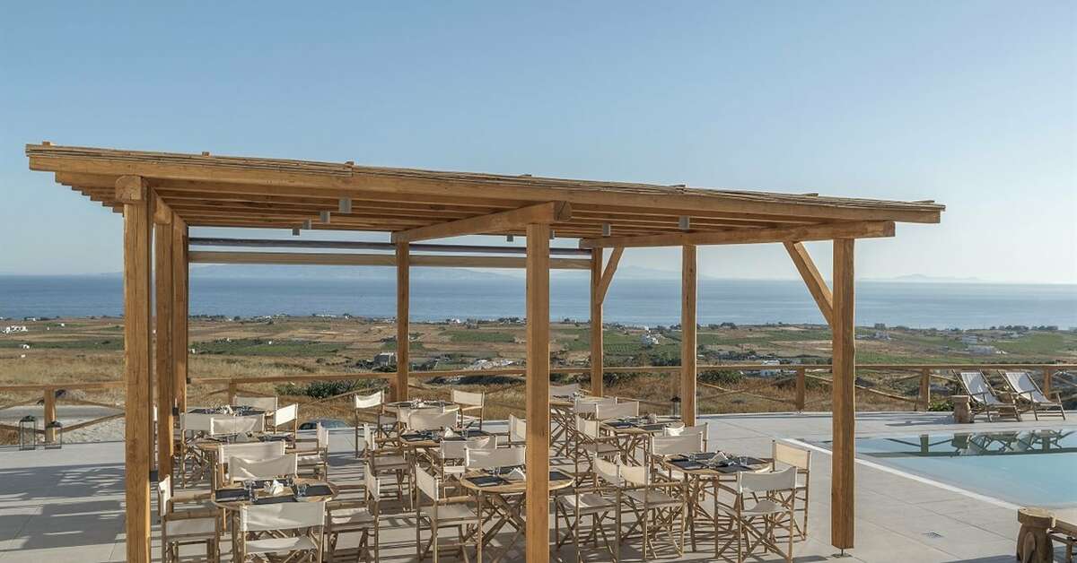 Ein Foto von der Terrasse im Secret View Hotel