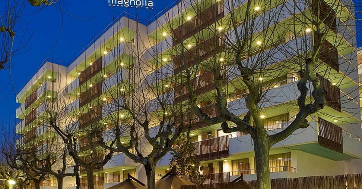 Ein Foto von der Außenansicht des Hotel Magnolia