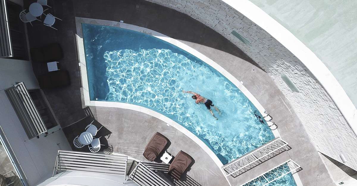 Een foto van het zwembad bij Aloe Boutique & Suites