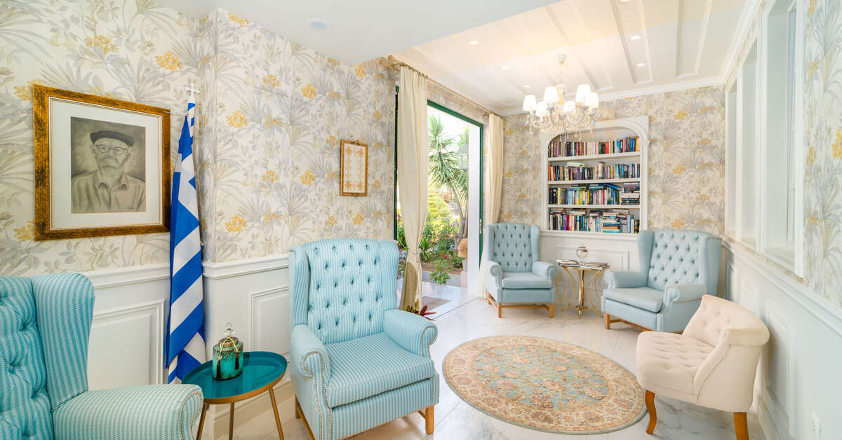 Een foto van het interieur van Hotel Orion