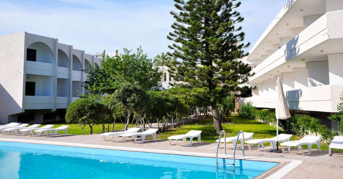 Een foto van een overzicht van Afandou Blu Hotel