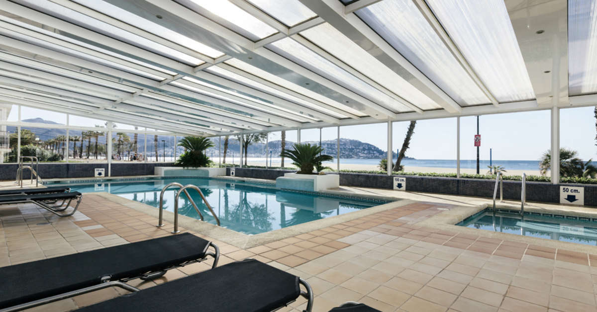 Een foto van het zwembad bij Hotel Montecarlo