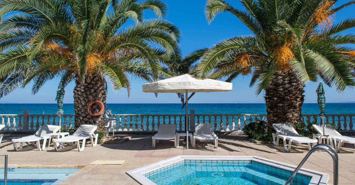 Een foto van het zwembad bij Paradise Beach Hotel Argassi