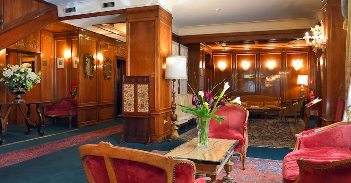 Een foto van het interieur van Hotel Forum