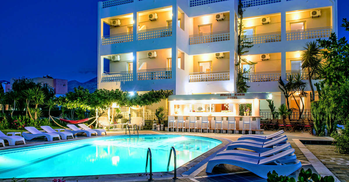 Ein Foto vom Pool im Stella Maria Hotel & Apartments