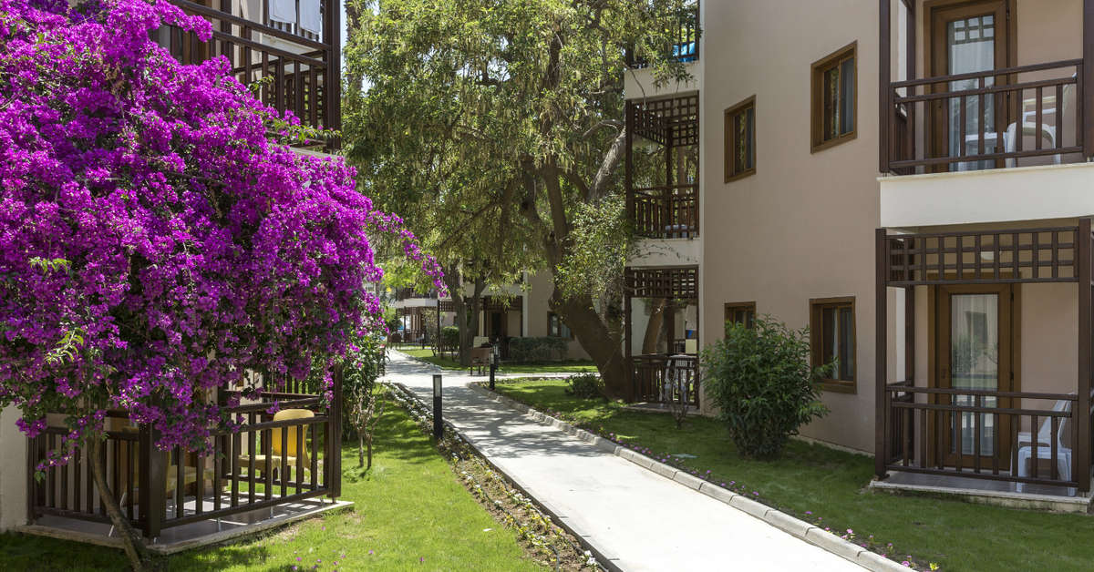 Ein Foto von der Terrasse im Serra Garden