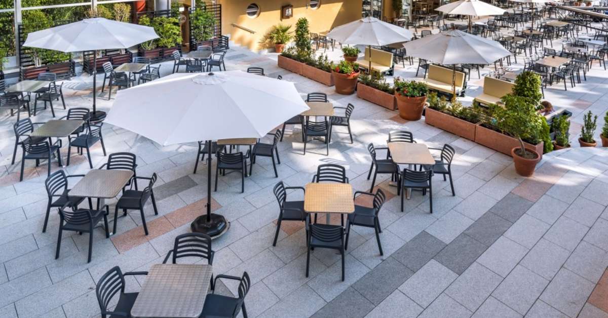 Een foto van het terras bij 4R Hotel Playa Park