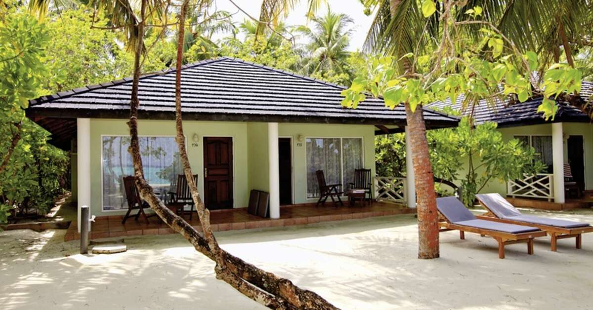 Een foto van de buitenkant van Villa Park Sun Island