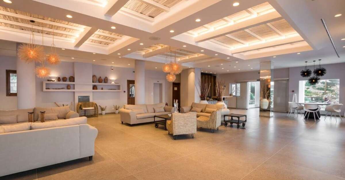 Een foto van het interieur van Aegean Village