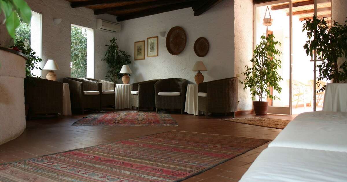 Een foto van het interieur van Hotel Villa Mediterranea