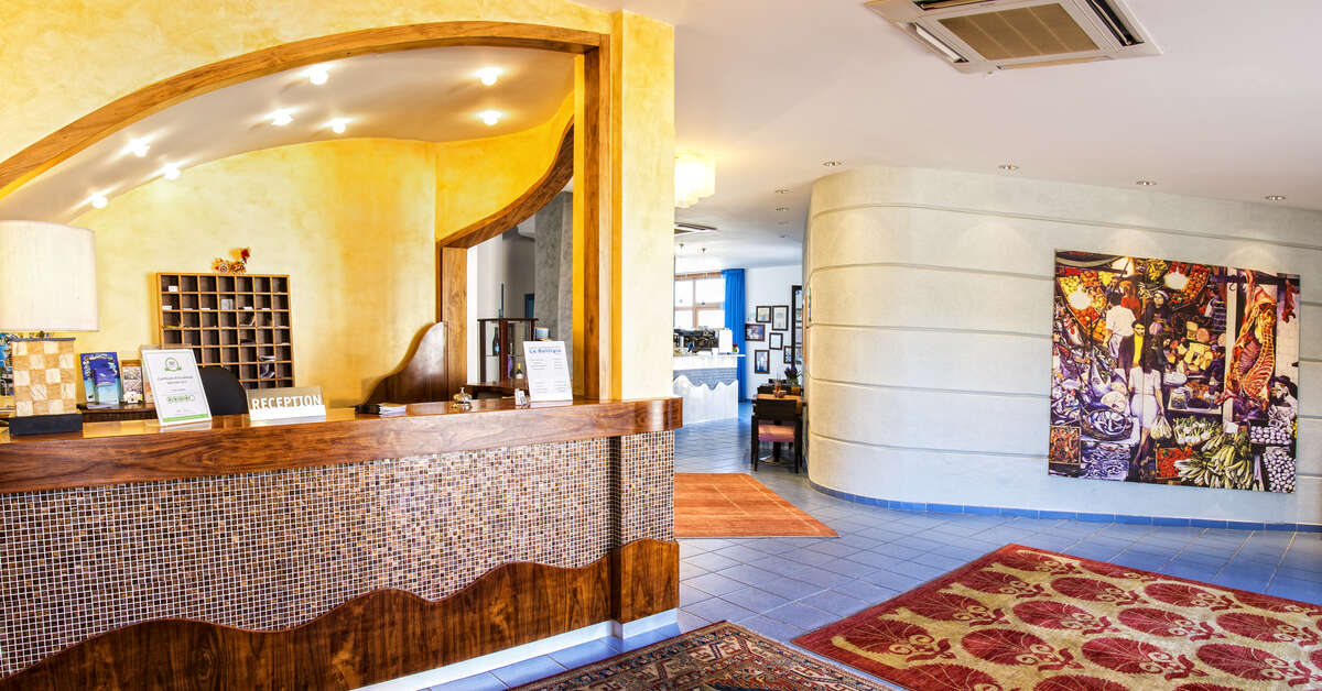 Een foto van het interieur van Hotel La Battigia