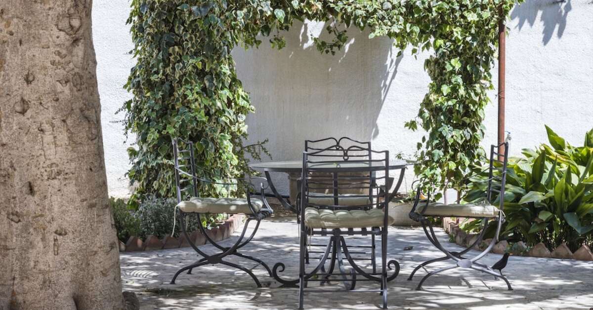Een foto van het terras bij Giardini Mon Plaisir