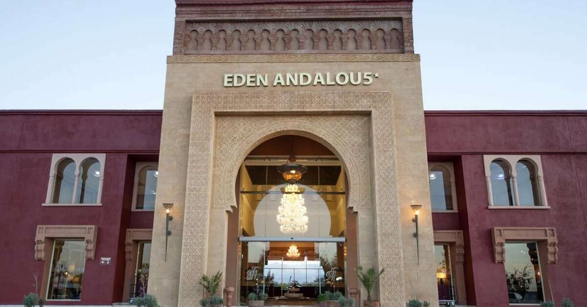 Een foto van de buitenkant van Delta Hotels by Marriott Marrakech Eden Andalou