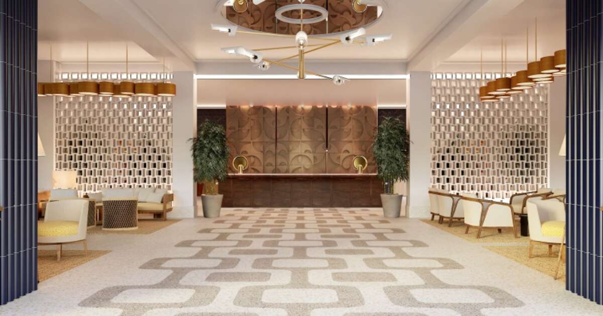 Een foto van het interieur van H10 Puerto Poniente