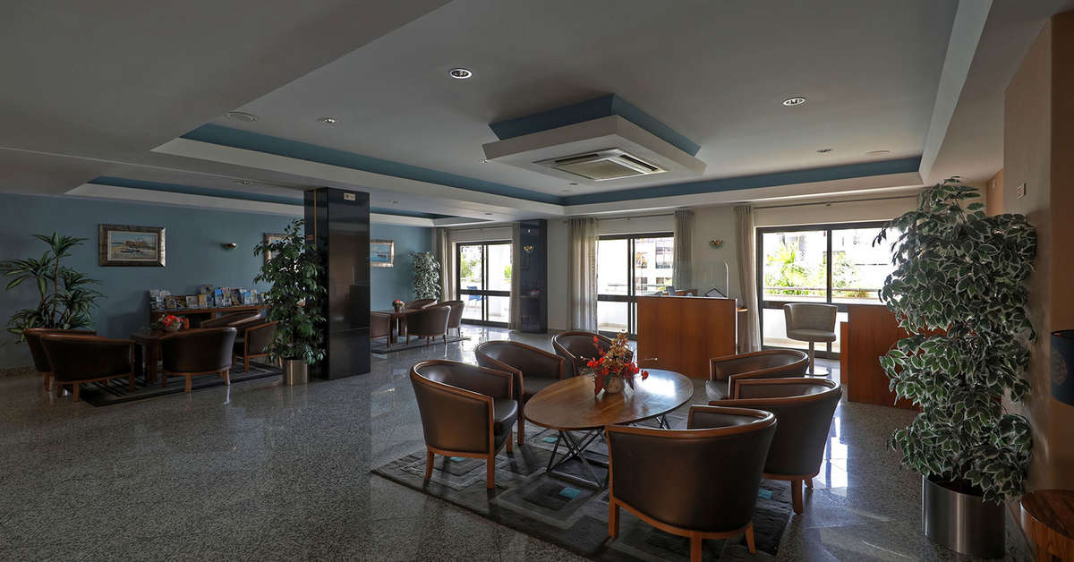 Een foto van het interieur van Paladim & Alagoa Mar Hotels