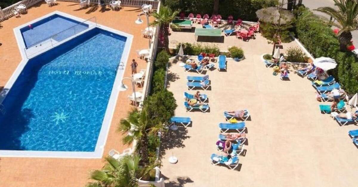 Ein Foto vom Pool im Hotel Riomar