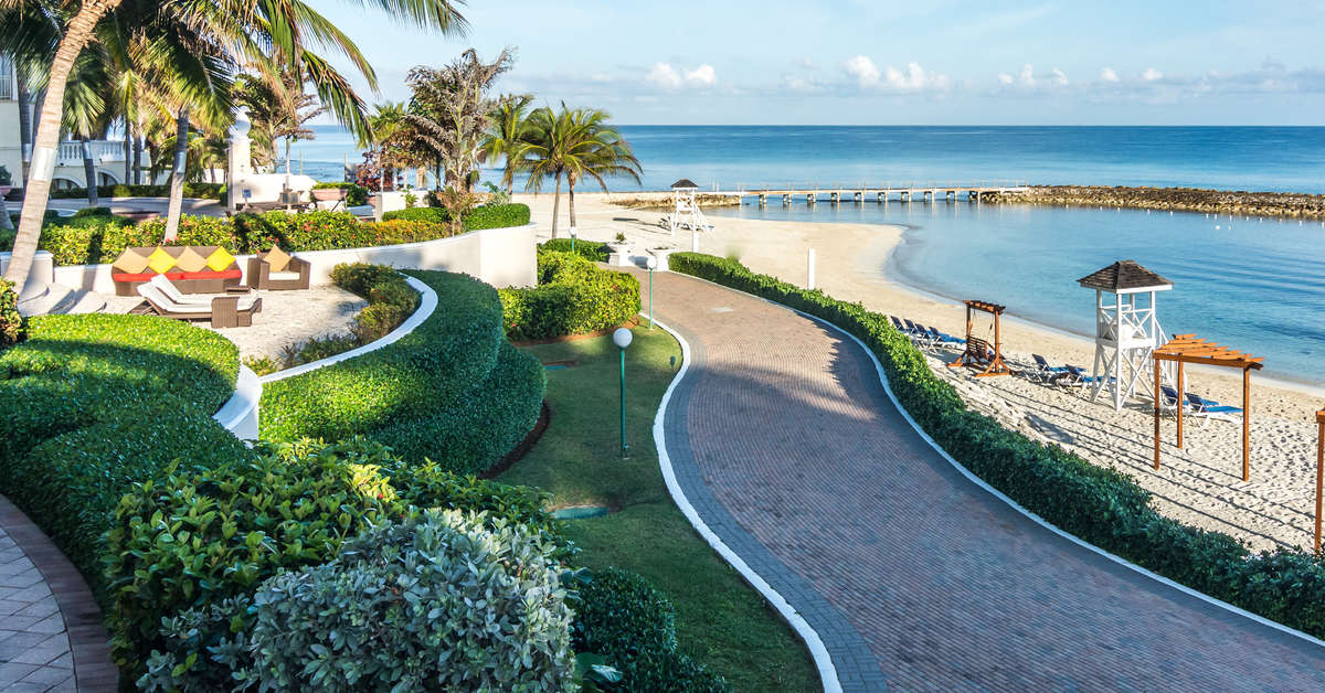 Ein Foto von der Terrasse im Jewel Grande Montego Bay Resort & Spa