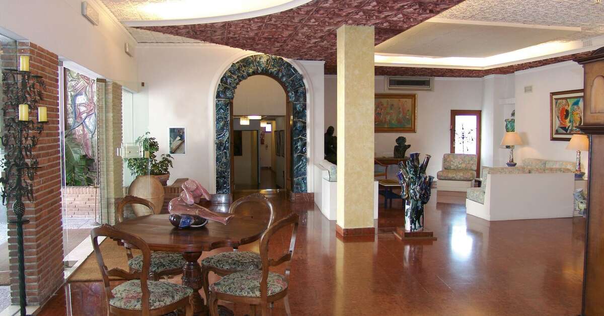 Een foto van het interieur van Hotel Vello d'Oro