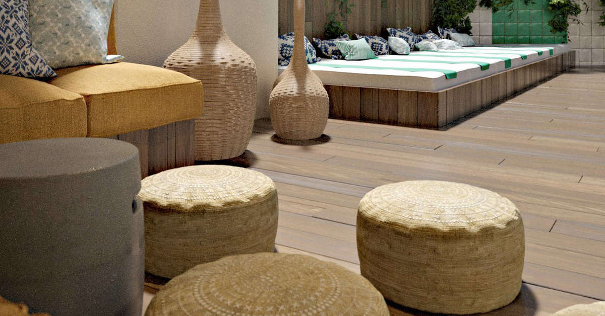 Een foto van het terras bij The 15th Boutique Hotel